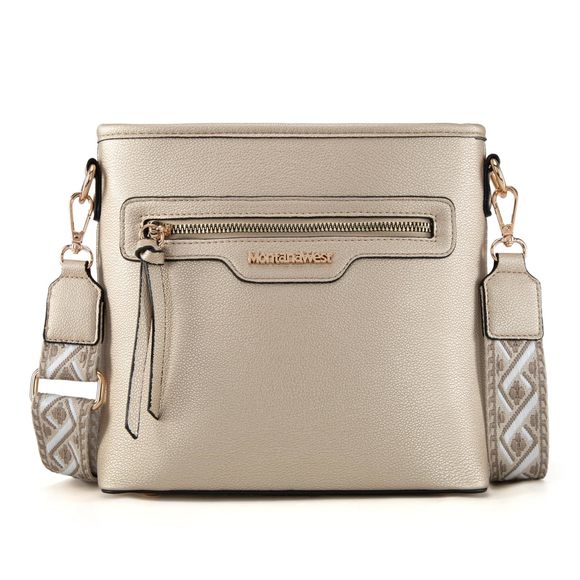 Cute Trendy Guitar Strap Crossbody Handbag Set 2Pcs - Medium Size, >:) - Picture 5 of 6